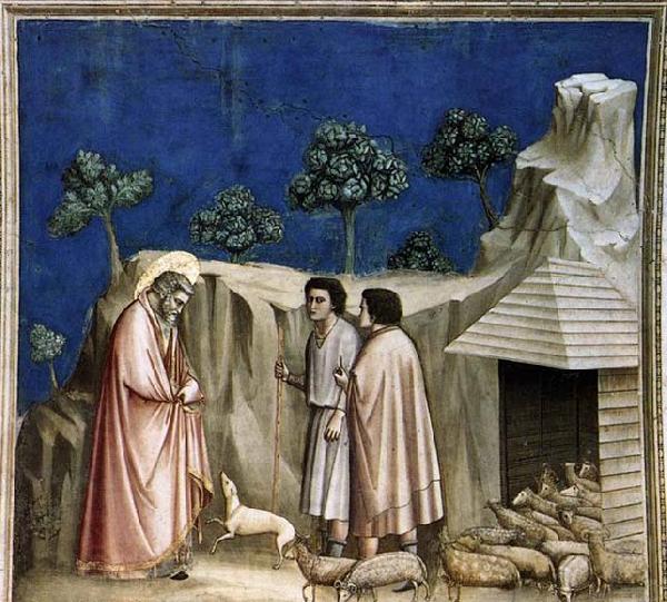 GIOTTO di Bondone Joachim among the Shepherds Spain oil painting art